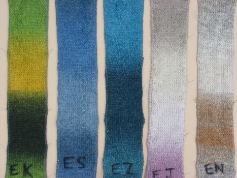 Kauni colour swatches